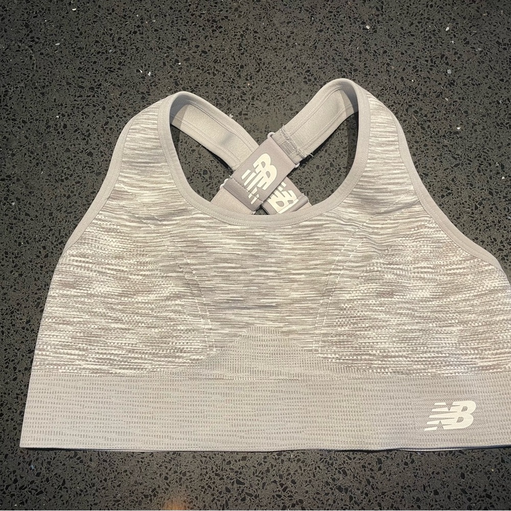 New Balance Women's Gray Sports Bra
